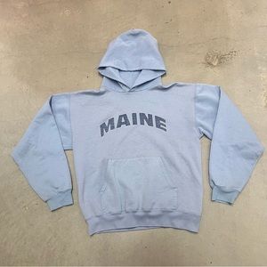 Vintage university of Maine pullover Hoodie light blue size M